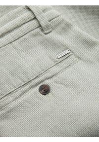 Ombre Clothing - Spodenki męskie szorty dzianinowe z lnu i bawełny - jasnozielone V2. Okazja: na imprezę. Kolor: zielony. Materiał: len, bawełna, dzianina. Sezon: lato. Styl: klasyczny, wakacyjny #5