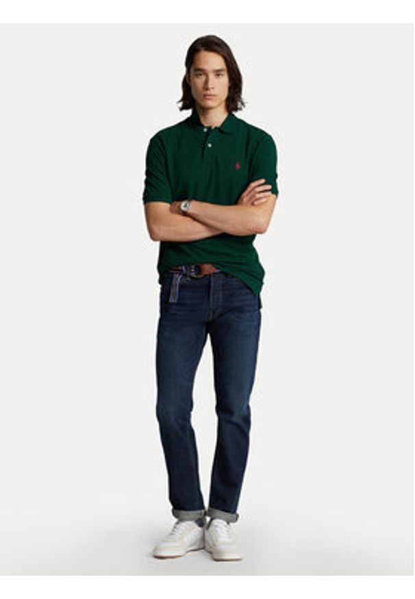 Polo Ralph Lauren Polo Core Replen 710795080 Zielony Slim Fit. Typ kołnierza: polo. Kolor: zielony. Materiał: bawełna