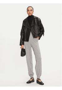 Pinko - PINKO Spodnie materiałowe 104316 A271 Szary Regular Fit. Kolor: szary. Materiał: wełna #4