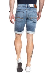 Mustang - SPODENKI MUSTANG Chicago Short DENIM BLUE 1007754 5000 313. Materiał: denim #9