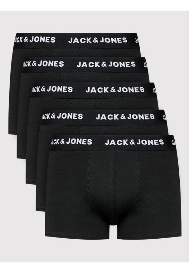Jack & Jones - Jack&Jones Komplet 5 par bokserek Chuey 12142342 Czarny. Kolor: czarny. Materiał: bawełna