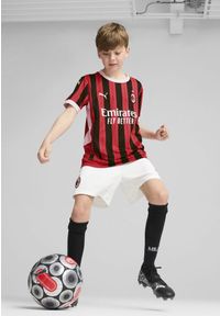 Puma - Młodzieżowe szorty AC Milan 24/25 PUMA White For All Time Red. Kolor: biały, czerwony, wielokolorowy. Sport: piłka nożna
