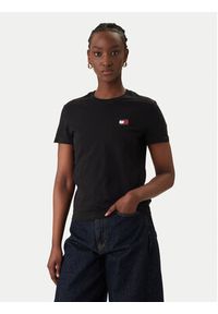 Tommy Jeans T-Shirt Wavy Flag DW0DW22274 Czarny Regular Fit. Kolor: czarny. Materiał: bawełna #5