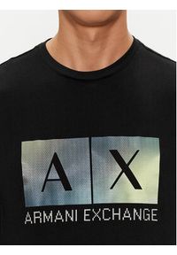 Armani Exchange T-Shirt 3DZTJB ZJBYZ 1200 Czarny Regular Fit. Kolor: czarny. Materiał: bawełna