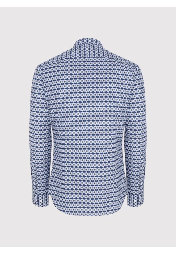 Pako Lorente - PAKO LORENTE - Kwiatowa koszula w kolorze granatowym. Kolor: niebieski. Materiał: elastan, bawełna. Długość rękawa: długi rękaw. Długość: długie. Wzór: kwiaty. Sezon: jesień