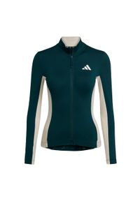 Adidas - Koszulka z długim rękawem do jazdy na rowerze Tempo 3-Stripes. Kolor: szary, zielony, wielokolorowy. Długość rękawa: długi rękaw. Długość: długie. Sport: kolarstwo