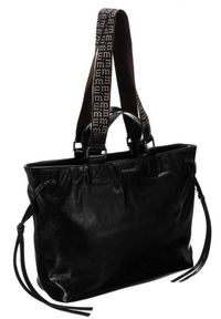 Torebka damska shopper bag A4 Monnari czarna 7230. Kolor: czarny. Wzór: aplikacja. Materiał: skórzane. Styl: klasyczny #1