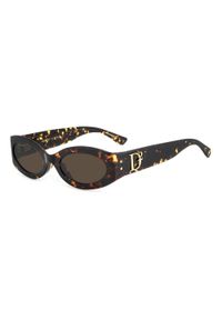 Dsquared - Okulary przeciwsłoneczne DSQUARED2 D2 0150/G/S 086 dla kobiet, rozmiar 54 mm. Kształt: owalne. Kolor: brązowy, wielokolorowy. Sport: turystyka piesza #1
