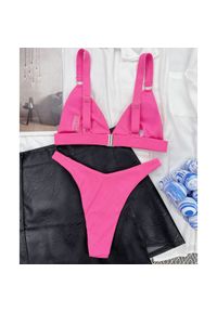 Intica - Strój kąpielowy z kółeczkami i regulowanymi ramiączkami na plażę i basen Shouko. Kolor: zielony. Materiał: tkanina #8