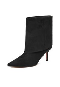 Nine West Botki CEO-JUMANAH-01 Czarny. Kolor: czarny. Materiał: materiał