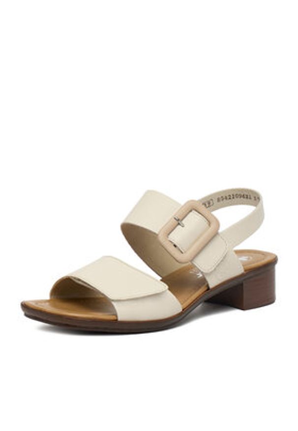 Rieker Sandały CEO-62663-61 Beżowy. Kolor: beżowy. Materiał: skóra, syntetyk