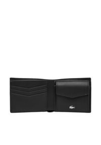 Lacoste Portfel męski NH5054OI Czarny. Kolor: czarny. Materiał: skóra