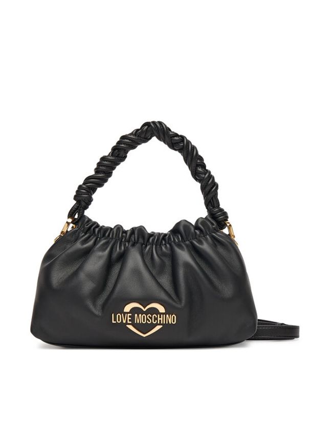 Love Moschino - LOVE MOSCHINO Torebka JC4310PP0MK1300A Czarny. Kolor: czarny. Materiał: skórzane
