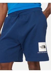 The North Face Szorty sportowe Nse Box NF0A8C1J Niebieski Regular Fit. Kolor: niebieski. Materiał: bawełna. Styl: sportowy #5
