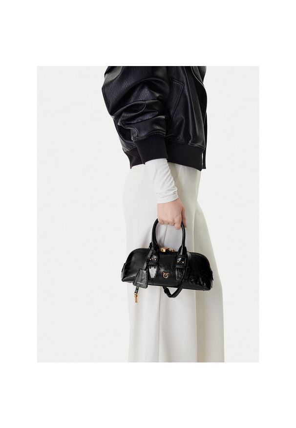 Pinko - Torebka PINKO. Kolor: czarny