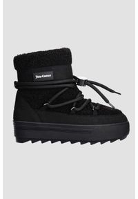 Juicy Couture - JUICY COUTURE Czarne śniegowce damskie Juicy Snow Boot, Rozmiar 38. Kolor: czarny #1