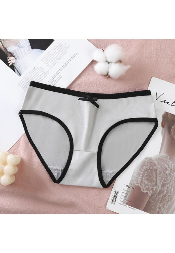 Intica - Figi dziewczęce z ozdobną lamówką na co dzień i specjalne okazje Tamarah. Kolor: szary. Materiał: materiał