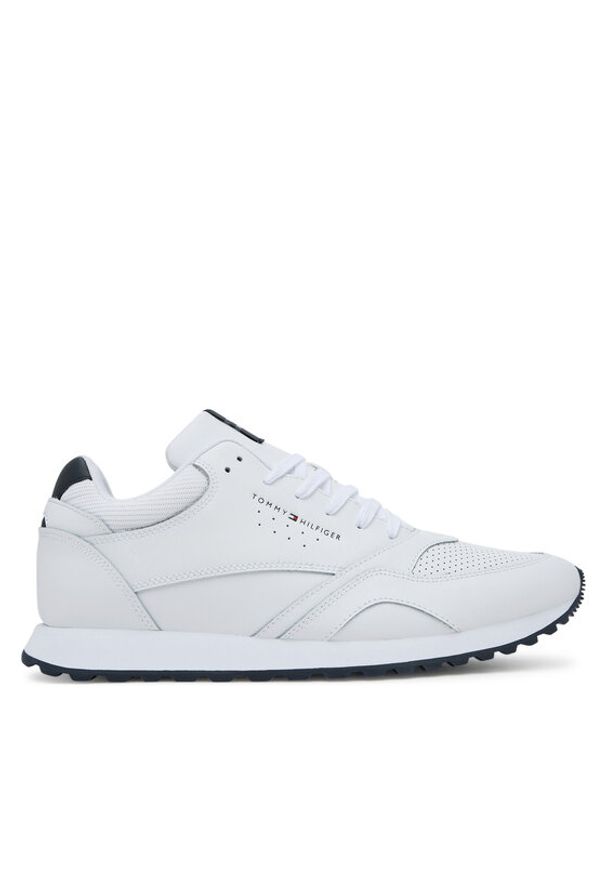 TOMMY HILFIGER - Tommy Hilfiger Sneakersy New Runner Eva Ess FM0FM05512 Biały. Kolor: biały. Materiał: skóra