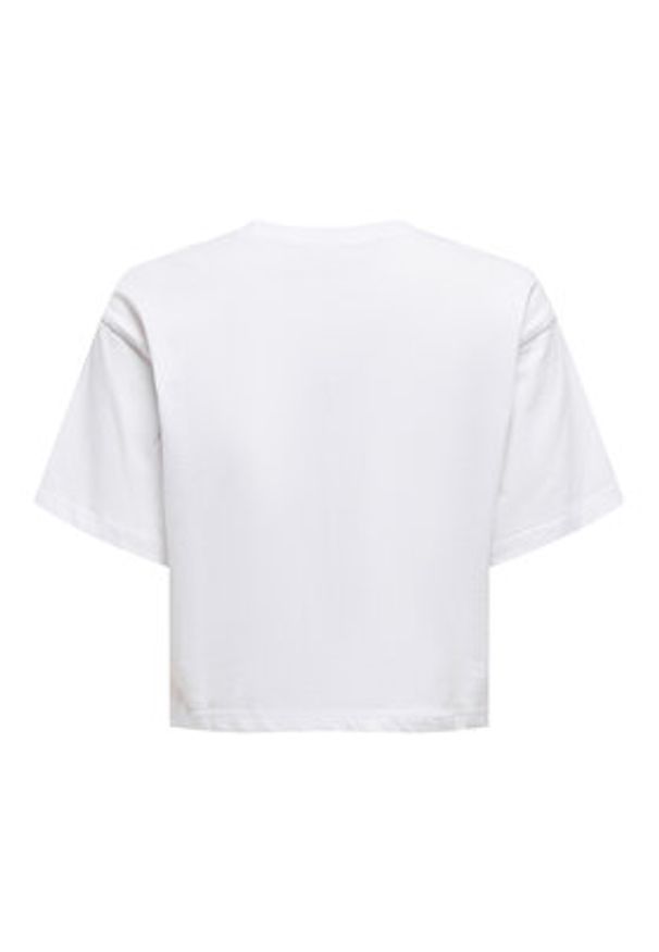 only - ONLY T-Shirt Mickey Minnie 15348126 Biały Regular Fit. Kolor: biały. Materiał: bawełna