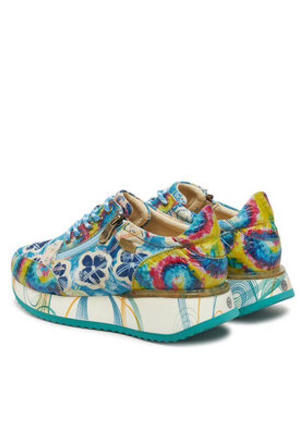 Laura Vita Sneakersy Delphine 46 Kolorowy. Materiał: skóra. Wzór: kolorowy