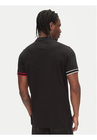 Tommy Jeans Polo Flag Cuff DM0DM21306 Czarny Slim Fit. Typ kołnierza: polo. Kolor: czarny. Materiał: bawełna #3