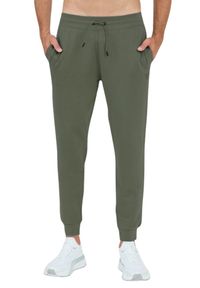 Guess - GUESS Zielone męskie spodnie dresowe Aldwin, Rozmiar S. Kolor: zielony. Materiał: dresówka #4