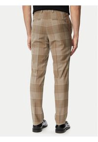 Hugo - HUGO Spodnie garniturowe Hogan 263X 50569204 Beżowy Extra Slim Fit. Kolor: beżowy. Materiał: wełna #4