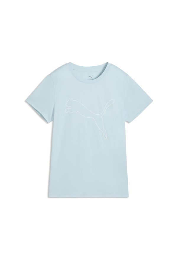 Puma - Damska koszulka TAD ESSENTIALS z logo PUMA. Kolor: niebieski. Sport: bieganie