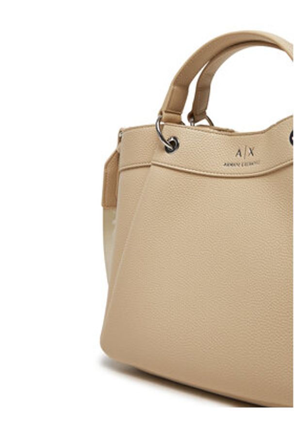 Armani Exchange Torebka 942911 CC783 U1092 Beżowy. Kolor: beżowy. Materiał: skórzane