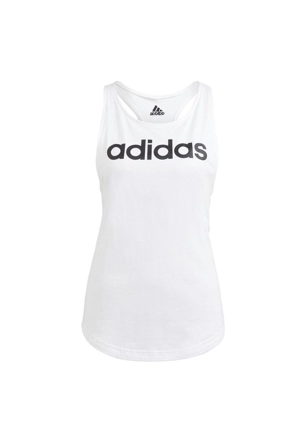 Adidas - LOUNGEWEAR Essentials Loose Logo Tank Top. Kolor: biały, czarny, wielokolorowy