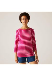 Regatta - Koszulka do chodzenia z rękawem 3/4 damska Bayletta II. Kolor: różowy. Materiał: tkanina, polar. Sport: turystyka piesza #1