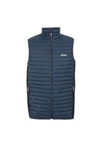 Regatta - Męska Kurtka Andreson Hybrid Padded Jacket. Kolor: niebieski, żółty, wielokolorowy. Materiał: puch. Sport: turystyka piesza