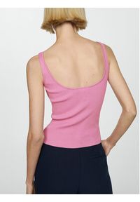 mango - Mango Top Gymnasti 77060353 Różowy Slim Fit. Kolor: różowy. Materiał: wiskoza #3