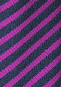 Klasyczny Krawat Klubowy - Alties - Drobny Prążek, Fuksja i Granat. Kolor: niebieski, różowy, wielokolorowy. Materiał: tkanina. Wzór: prążki. Styl: klasyczny #4