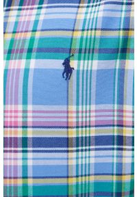 Polo Ralph Lauren koszula bawełniana 710867317001 męska regular z kołnierzykiem button-down. Typ kołnierza: button down, polo. Materiał: bawełna. Długość rękawa: krótki rękaw. Długość: krótkie. Wzór: aplikacja #4
