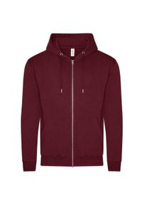 AWDIS - Organiczna Bluza Z Kapturem Dla Dorosłych Unisex. Typ kołnierza: kaptur. Kolor: czerwony, wielokolorowy, brązowy