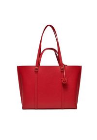 Pinko Torebka Carrie Shopper Big PE 24 PLTT 102832 A1LF Czerwony. Kolor: czerwony. Materiał: skórzane