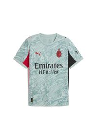Puma - Męska koszulka bramkarska AC Milan 25/26 PUMA Modern Mint For All Time Red Green. Kolor: zielony. Materiał: tkanina