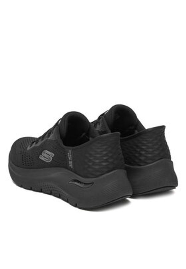 skechers - Skechers Sneakersy Arch Fit 2.0 150066/BBK Czarny. Kolor: czarny. Materiał: materiał