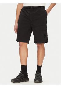 C.P. Company Szorty materiałowe 18CMBE172A006439G Czarny Relaxed Fit. Kolor: czarny. Materiał: bawełna