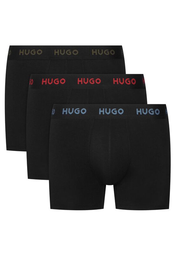 Hugo - HUGO Komplet bokserek 50532613 Czarny. Kolor: czarny. Materiał: bawełna