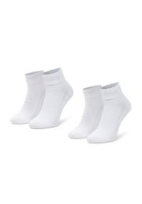 Zestaw 2 par niskich skarpet męskich Levi's® 37157-0200 White. Kolor: biały. Materiał: materiał #1