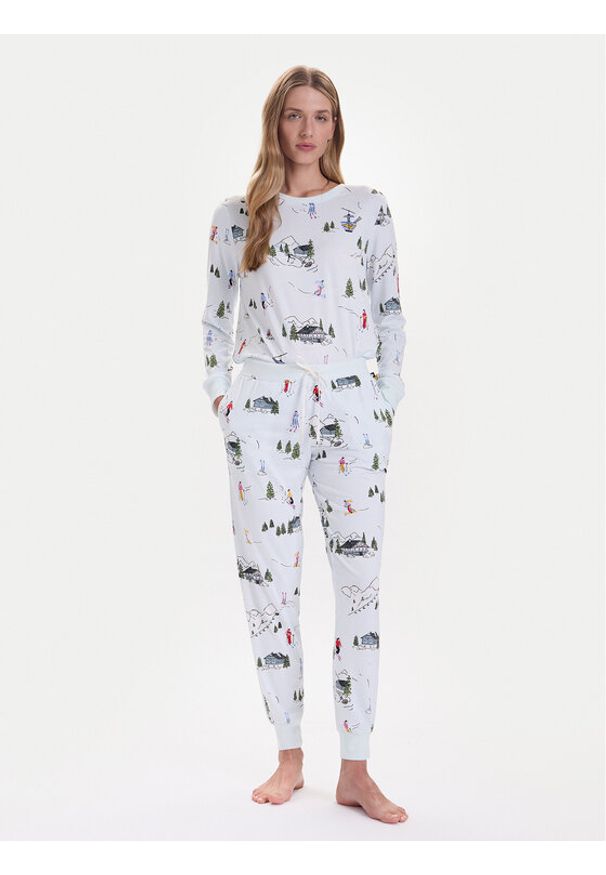 Kate Spade Piżama KSI92765F Błękitny Regular Fit. Kolor: niebieski. Materiał: syntetyk