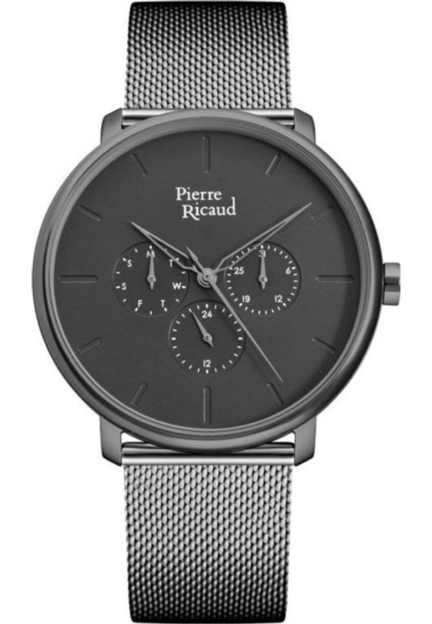 Zegarek Pierre Ricaud Zegarek męski Pierre Ricaud P97169.S116QF szary. Kolor: szary