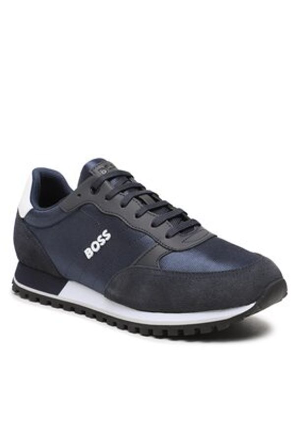 BOSS - Boss Sneakersy Parkour-L Runn 50498133 Granatowy. Kolor: niebieski. Materiał: materiał