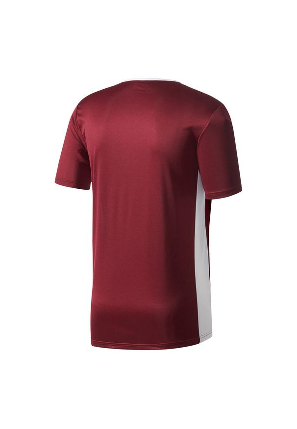 Adidas - Koszulka dla dzieci adidas Entrada 18 Jersey Junior bordowa. Kolor: czerwony, wielokolorowy, brązowy. Materiał: jersey
