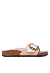 Birkenstock Klapki Madrid Big Buckle 1029448 Różowy. Kolor: różowy. Materiał: skóra