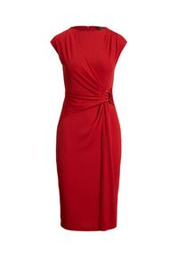 Lauren Ralph Lauren - LAUREN RALPH LAUREN Sukienka koktajlowa 200973601002 Czerwony Slim Fit. Kolor: czerwony. Materiał: syntetyk. Styl: wizytowy #5