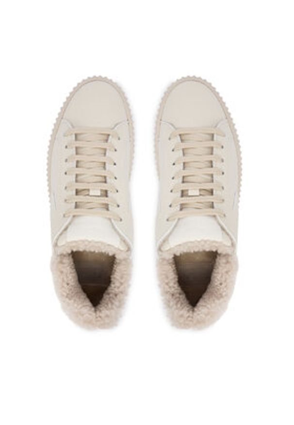 Voile Blanche Sneakersy Lipari 2017113.17.0N06 Écru. Materiał: skóra