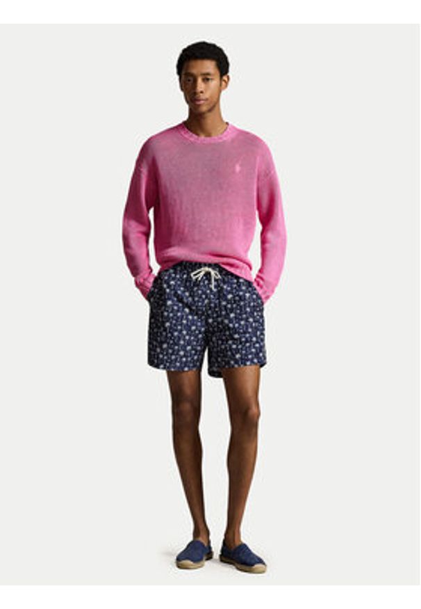 Polo Ralph Lauren Szorty kąpielowe 710B13661001 Granatowy Classic Fit. Kolor: niebieski. Materiał: syntetyk